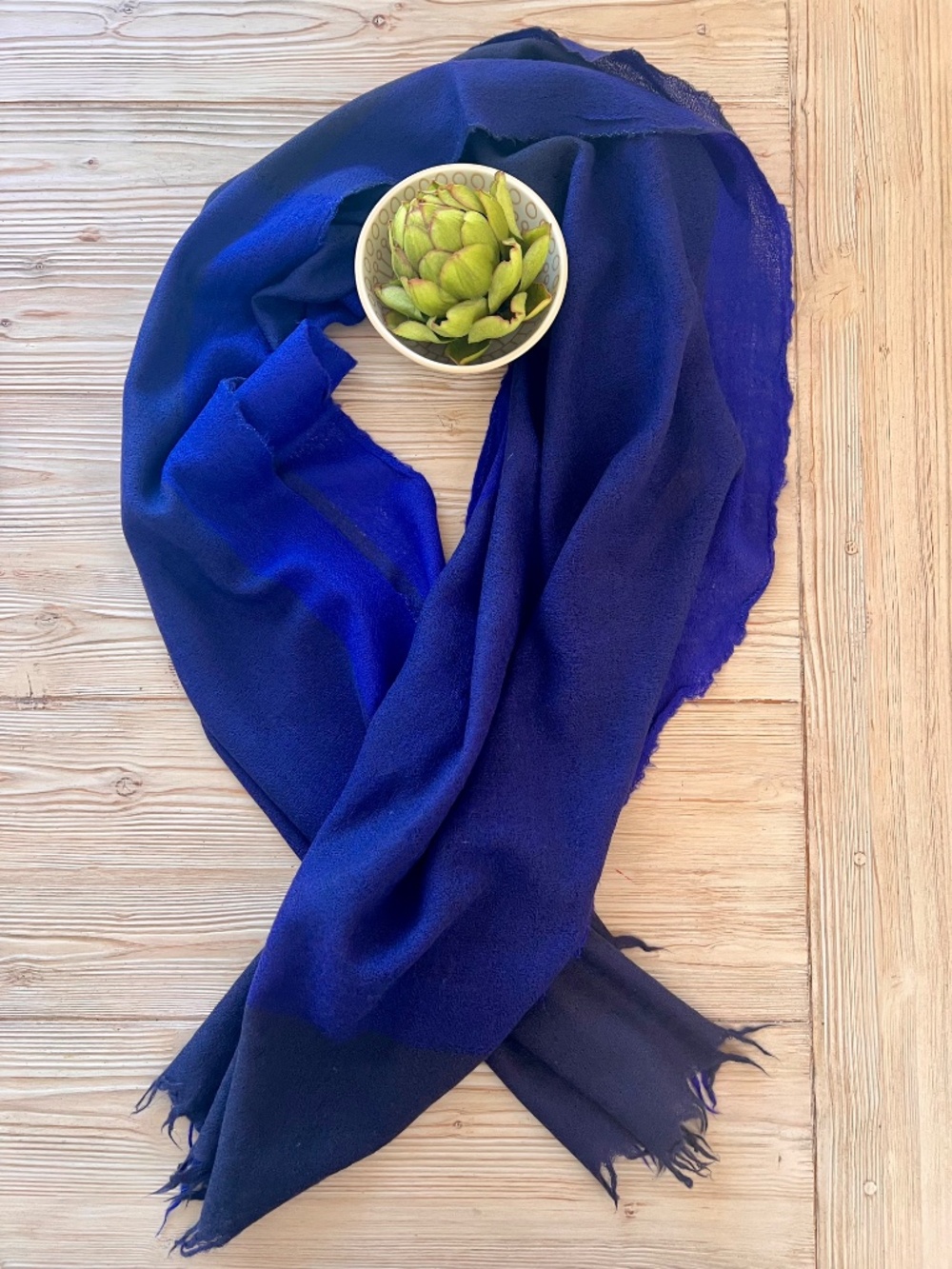 Eileen Fisher Purple Wool Gauze Wrap Shawl Lightweight OS - Picture 6 of 7